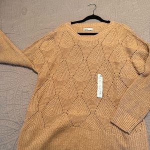 Soft tan sweater